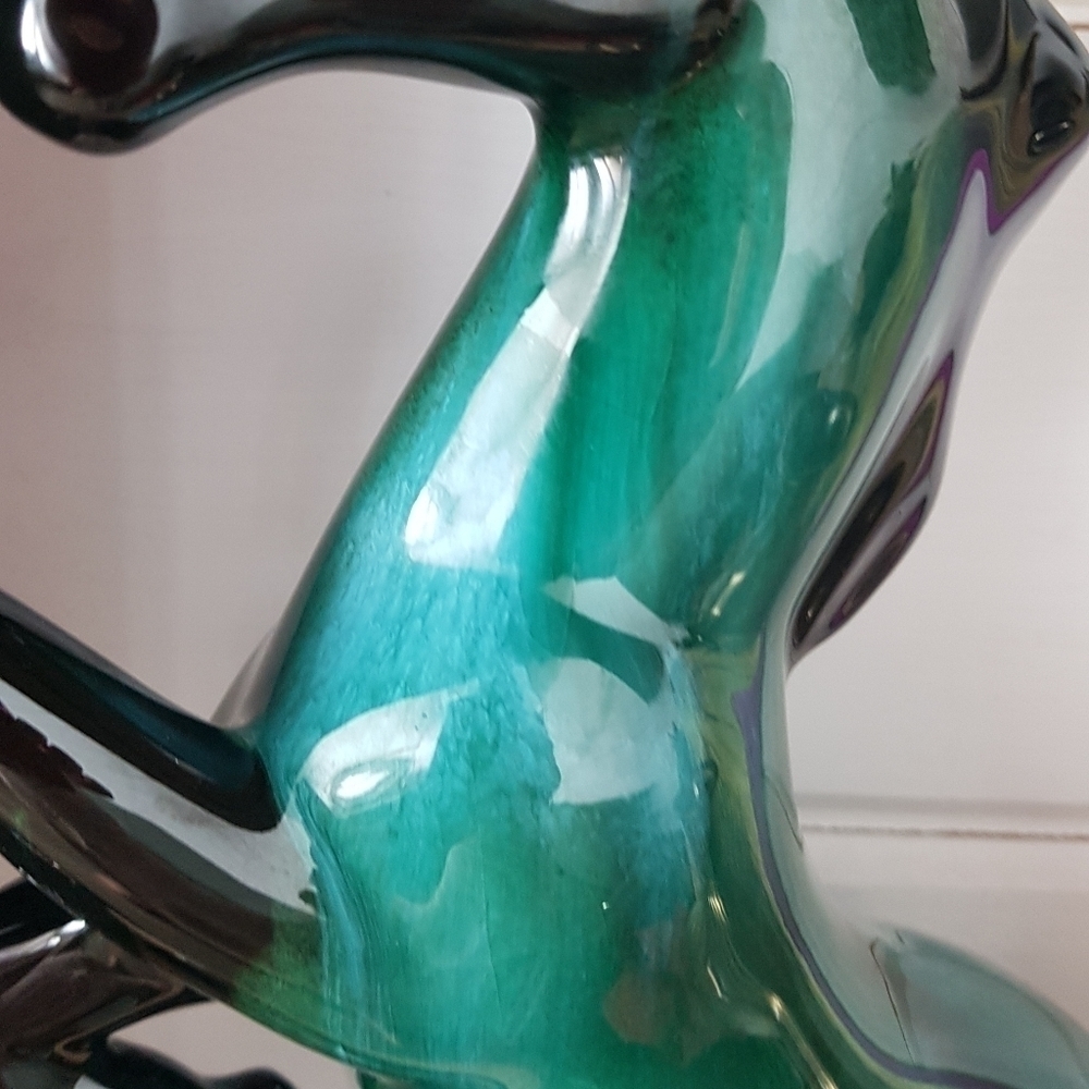 Blue Mountain Pottery 12" Rearing Horse Stallion Sculpture Canada Vintage - Picture 7 of 8